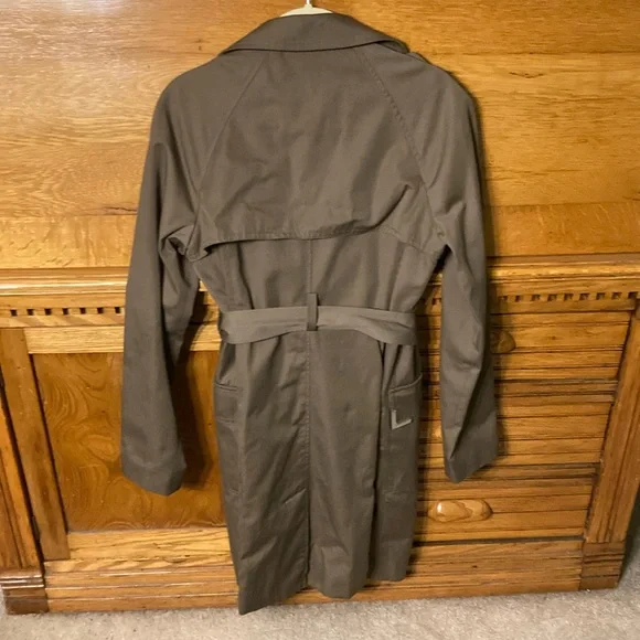 Michael Kors Taupe Brown Rain Trench Jacket Coat - Picture 3 of 12